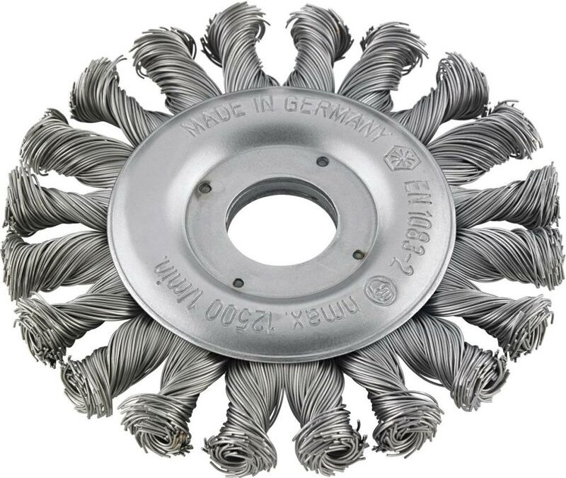 Rundbürste gezopft Stahl rechts/links 125x0,5mm - Format