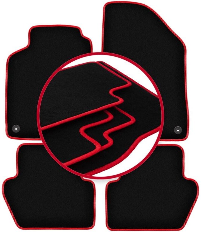 CARLUX-RED Autofußmatten für: Volvo 850 Kombi, Limousine (1991-1996)