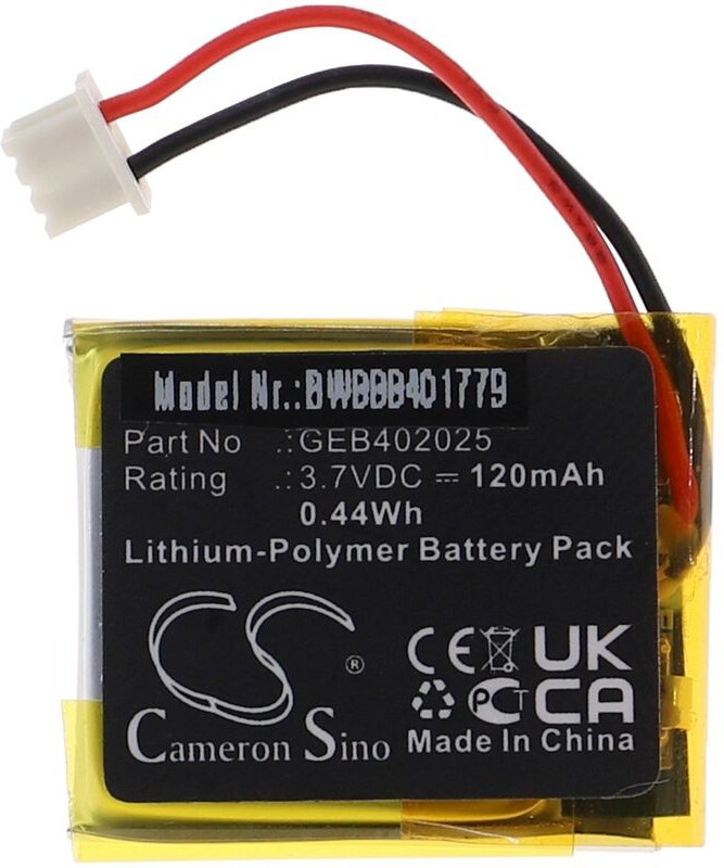 Vhbw - Akku kompatibel mit Astrostart rss 5225 Fernbedienung Remote Control Transmitter (120mAh, 3,7V, Li-Polymer)