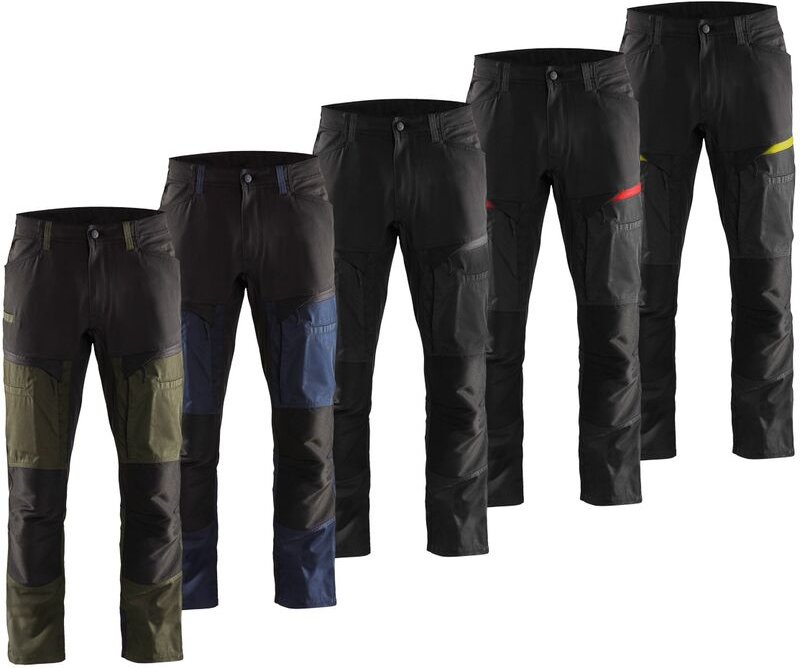 Blaklader - 1456 Service Arbeitshose mit mehreren Taschen - 46 - Schwarz / Dunkelgrau - Schwarz / Dunkelgrau