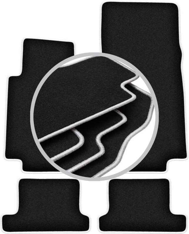 CARLUX-SILVER Autofußmatten für: BMW 8 E31 Coupé (1988-1999)