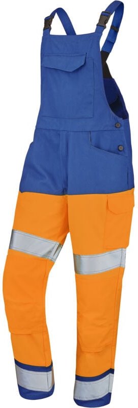 Fluo-Trägerhose SAFE XP ORANGE Fluo/Blau BUGATTI XS