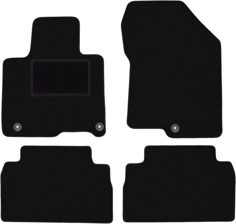 Schwarze Veloursmatten für: Hyundai SantaFe IV SUV (2018-)