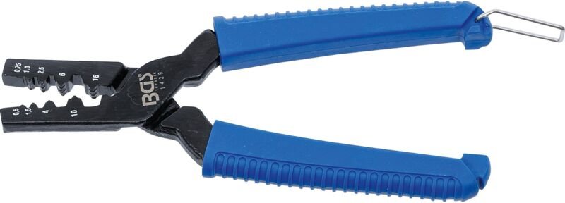 Kabelschuh-Presszange für Aderendhülsen bis 16,0 mm²