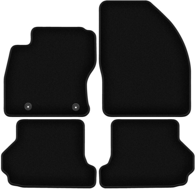 BASIC schwarze Veloursmatten für: Ford Focus MK2 Cabrio (2006-2010)