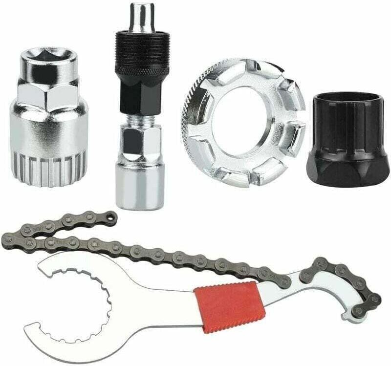 Fahrradreparaturwerkzeug, Fahrraddemontagewerkzeug, multifunktionales Fahrradkassetten-Entfernungswerkzeug mit 5–11 Fäch...