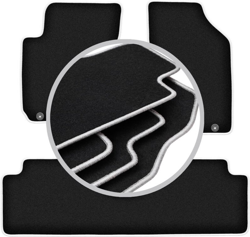 CARLUX-SILVER Autofußmatten für: Hyundai Tucson I SUV (2004-2010)