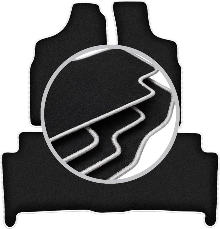 CARLUX-SILVER Autofußmatten für: Volkswagen Phaeton Long Limousine (2002-2012)