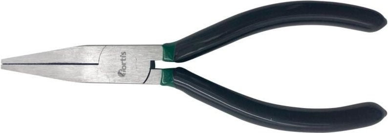 Fortis Langbeckzange poliert, 160 mm, flache Backen, Kunststoff-Griff