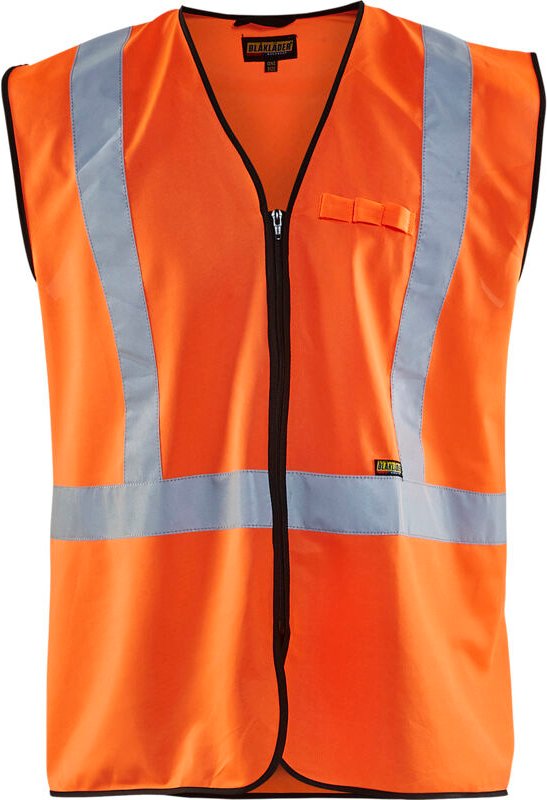 Arbeitsweste mit Reißverschluss, Hochsichtbarkeit 3029 – Neonorange L/XL