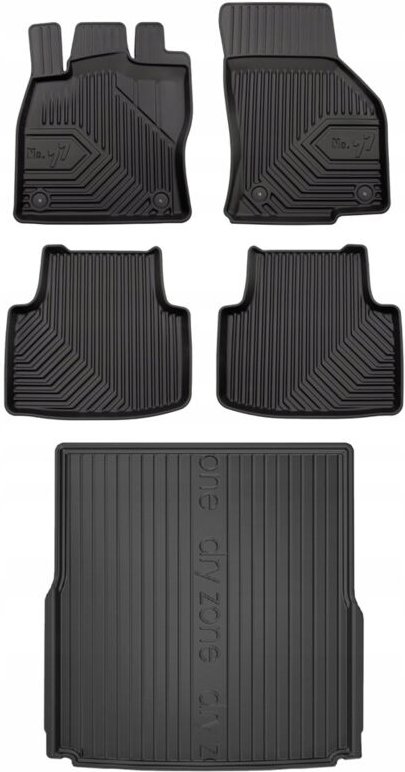 Thumbnail - SET 77 Fußmatten und Fußmatten VW Passat B8 Variant 2014-2022
