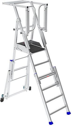 Thumbnail - Matisère - Stehleiter 4 bis 7 Stufen - Maximale Arbeitshöhe 3.46m - PIRC150PS