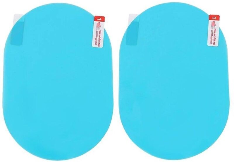 2x wasserfeste folie fur ruckspiegel