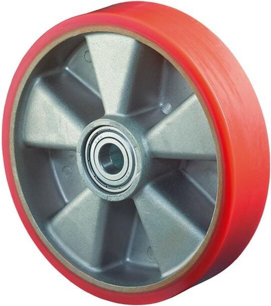 BS ROLLEN Polyurethanrad200mm Guss-Poly/Alu LG.K