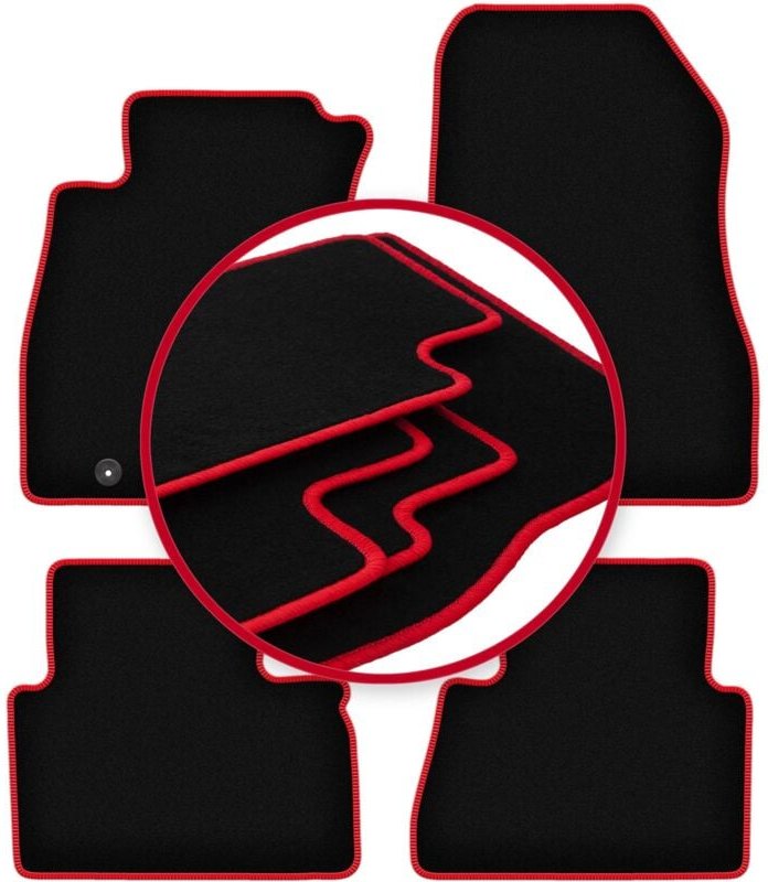 CARLUX-RED Autofußmatten für: Nissan Juke F15 Crossover (2010-2017)