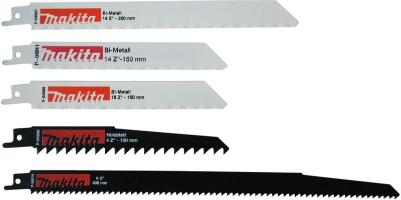 Reciprosägeblatt-Set, 5-tlg. P-83945 - Makita