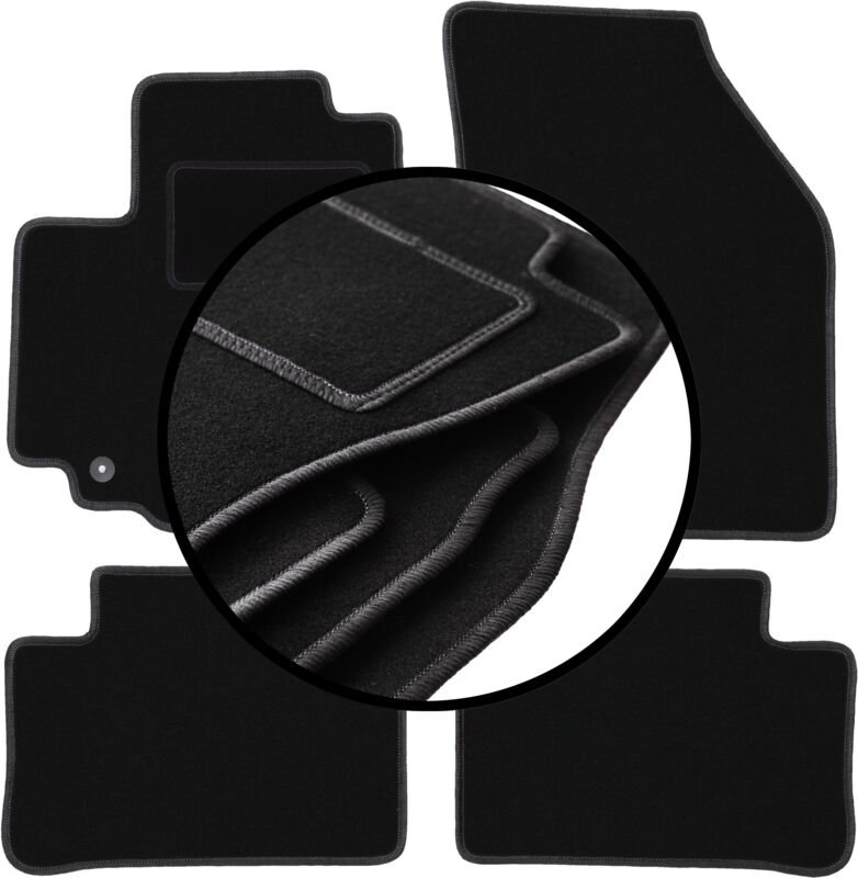 Komplettset Veloursmatten für: Opel Agila B Schrägheck (2008-2014)