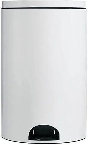 Rossignol - Abfalleimer 14 Liter Eloraweiß, Durchmesser 25cm, Höhe 38.2cm
