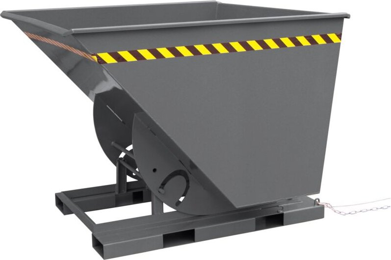 Kippbehälter hohe Bauhöhe 1000l 1000kg anthrazitgrau - Stier