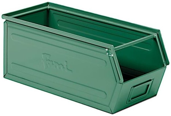 Stahlbehälter mm B=200 T=500 H=200 Gr.3P4 Grün Ral6011