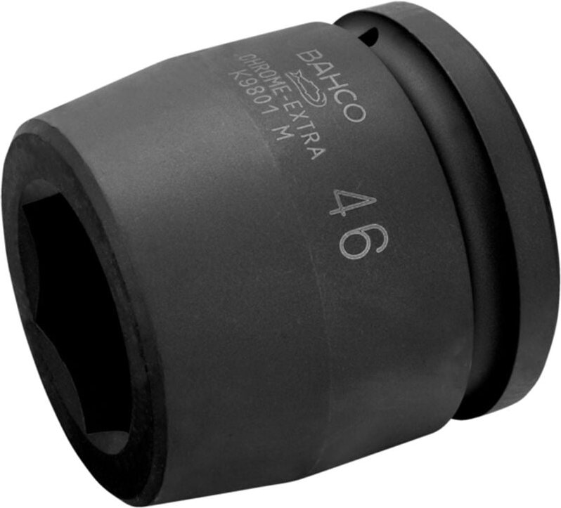 Bahco 1-1/2 Kraft-Steckschlüssel-Einsatz, Sechskant, 115 mm, phosphatiert