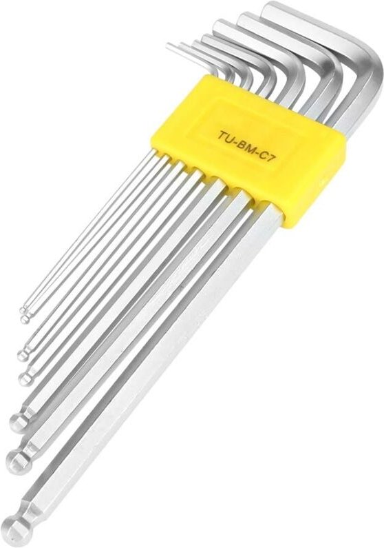 Zoternen - 7 stücke Erweiterte Ball End Inbusschlüssel Set L-Wrench Professionelle Reparatur Kit Werkzeug