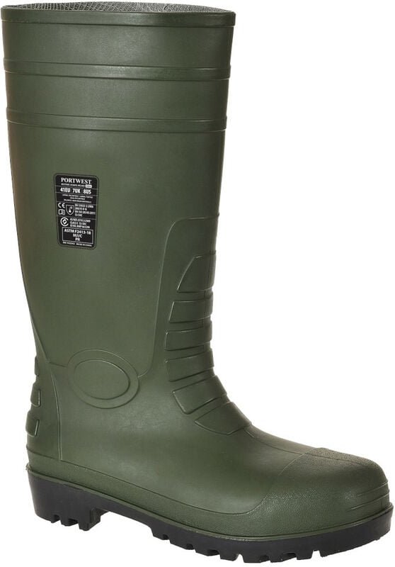 Wellington S5 Sicherheitsstiefel Grün 42