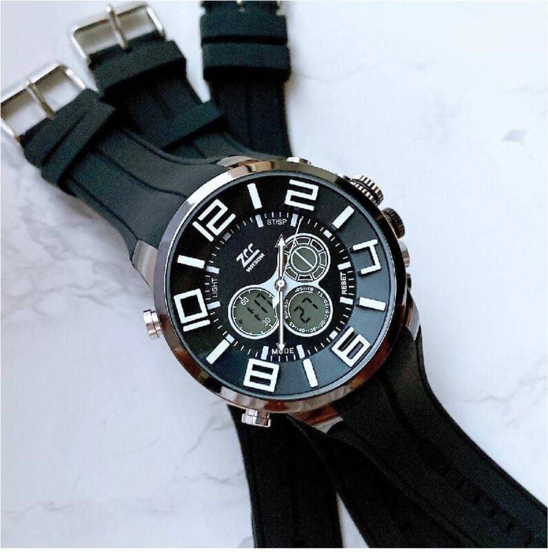 Trade Shop Traesio - Trade Shop - orologie nach polso zcc dual time analogische digitale von man sports -