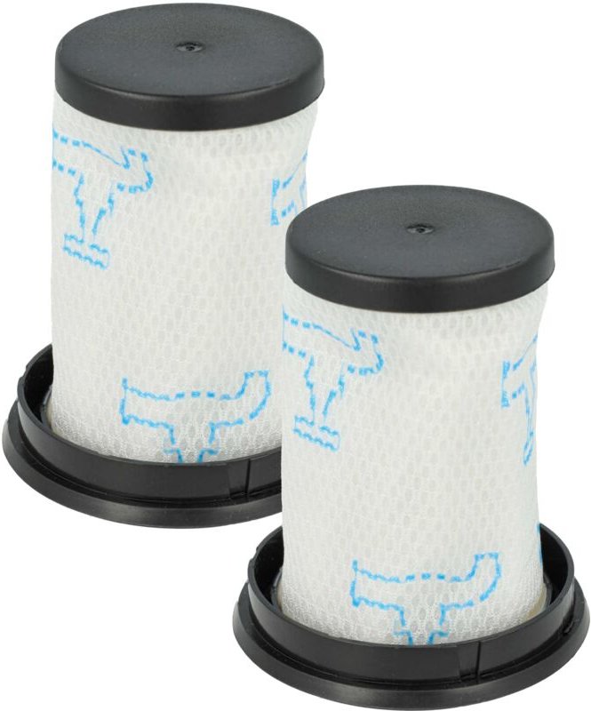 2x Trennfilter Ersatz für Rowenta ZR009003 für Staubsauger - Ersatz-Filter, Abwaschbar Schwarz Blau Weiß - Vhbw