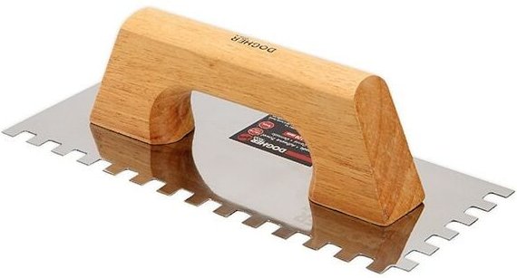 Zinnenkelle aus Edelstahl 280x120 Teilung 10x10 Dogher 886-007