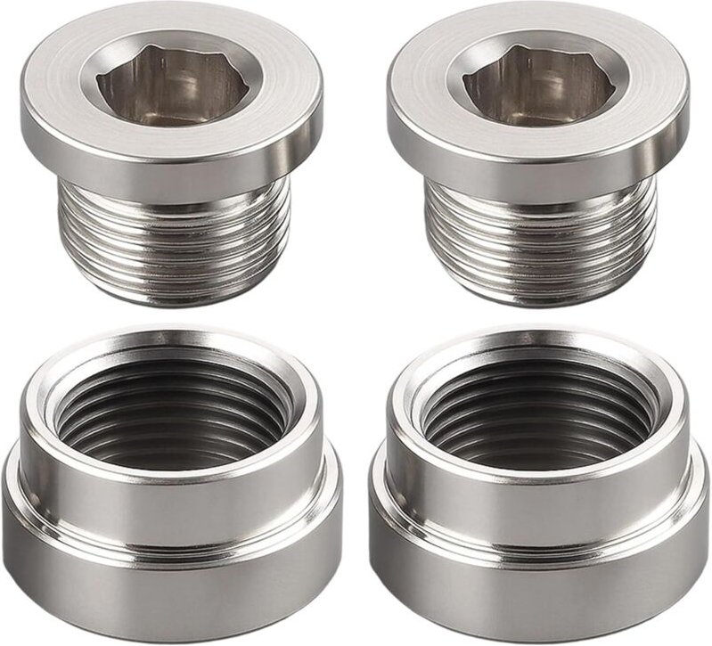 M18 x 1,5 Sauerstoffsensor-Verlängerung, 4er-Pack, Universaladapter für Auto-O2-Abgassystem