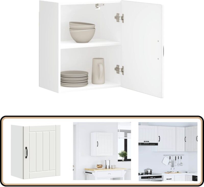 Küchen-Hängeschrank Lucca Weiß Holzwerkstoff - Vidaxl