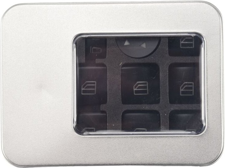 12PCS AutotüR Armlehne Fensterschalter Knopf Verkleidung Aufkleber für ML ein B C E G W204 X166