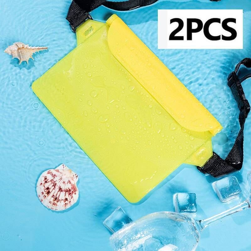 Sjqka - 2er-Pack wasserdichte Trockentaschen mit verstellbaren Riemen für Mobiltelefone, Schwimmen, Rafting, Camping und...