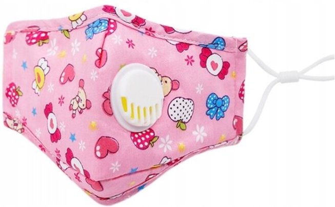 ROSA KINDERMASKE + 3x PM 2.5 KOHLEFILTER