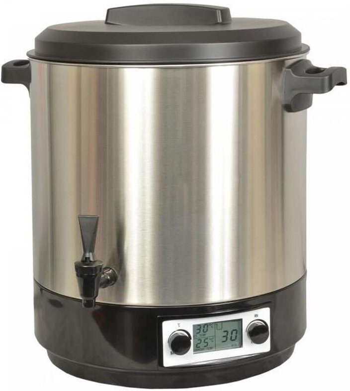 Kitchenchef - Elektrischer topfsterilisator edelstahltank mit lcd-bildschirm wasserhahn und timer 31l 2000w - Kitchen Ch...