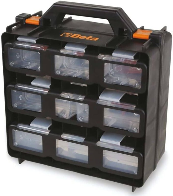 Werkzeugkoffer mit 12 ausziehbaren Behältern, leer 020800000 - Beta