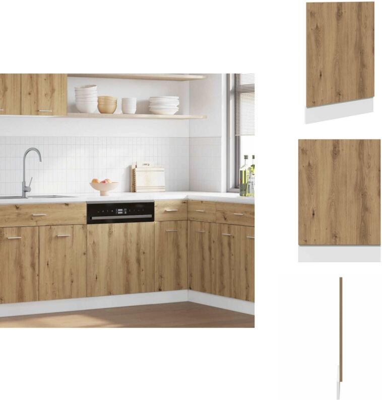 Geschirrspülerblende Artisan-Eiche 45x3x67 cm Holzwerkstoff - Geschirrspülerblende - Geschirrspülerblenden - Blende - Ge...