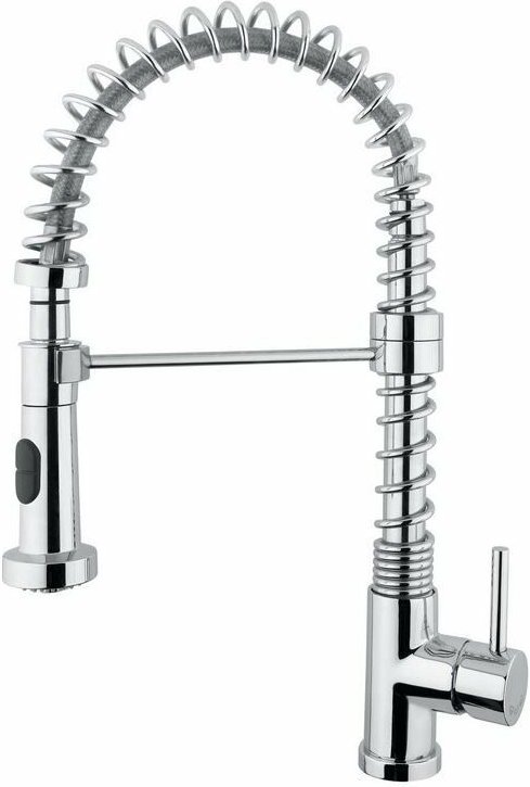 Idral - Spültisch-Einhandbatterie mit Zweistrahlbrause mit Magnetanschluss 09426/03 Verchromt - Messing