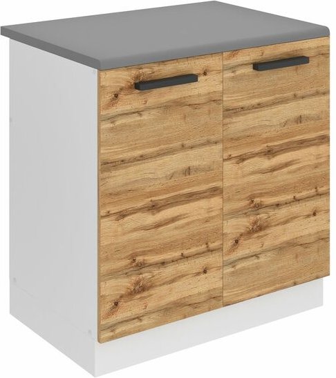 Unterschrank Küche, Spülenunterschrank 80 cm Breite. sdz Küchenunterschrank mit Arbeitsplatte. Spülenschrank mit 2 Türen...