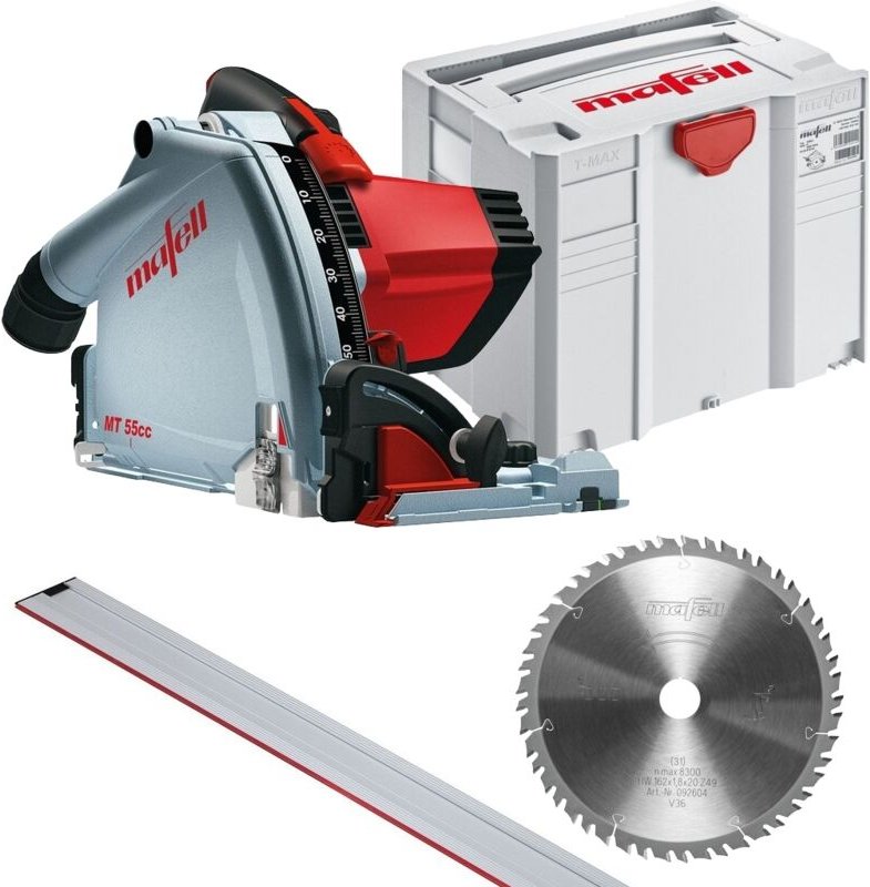 Mafell Tauchsäge MT 55 cc Fan Set MT 55 cc MidiMAX Führungsschiene Sägeblatt