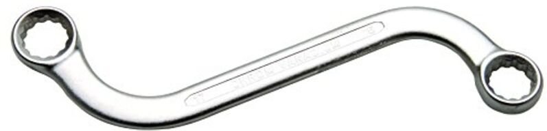 S-Form Doppel-Ringschlüssel Zwölfkant sw 16 x 17 mm