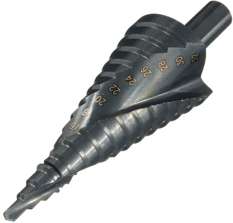 HSS-Stufenbohrer, konischer Metallbohrer, 4–32 mm, für Schraubendreher auf Stahl, Holz und Kunststoff
