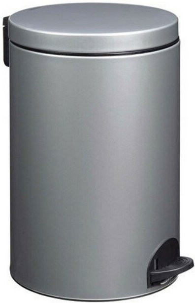 20l metallgrauer pedalbehälter - Rossignol - 90091