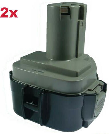 Trade-shop - 2x Premium Hochwertiger Akku 12V 3000mAh für makita ml ML120 ML121 ML122 ML123 ML124 ersetzt 1220 1222 1233...