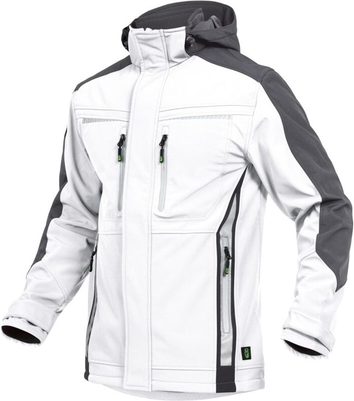 Leibwächter - Sommer-Softshelljacke Herren flexs Gr. xl weiß/grau