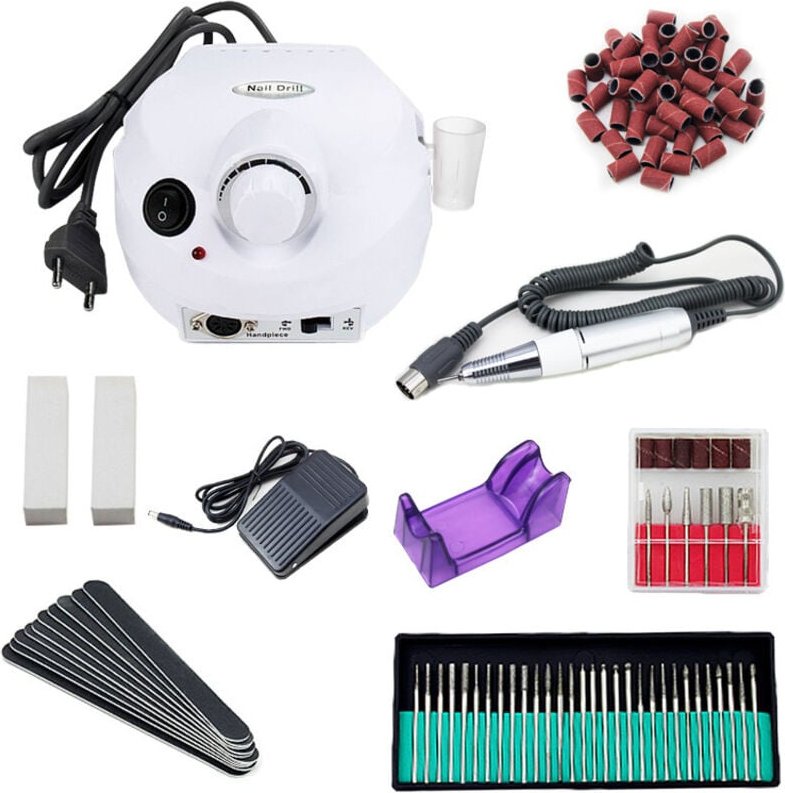 Swanew Nagelschleifer Elektrische Nagelfräser Schleifgerät set Nailart Maniküre & Pediküre Set Nagelfräser