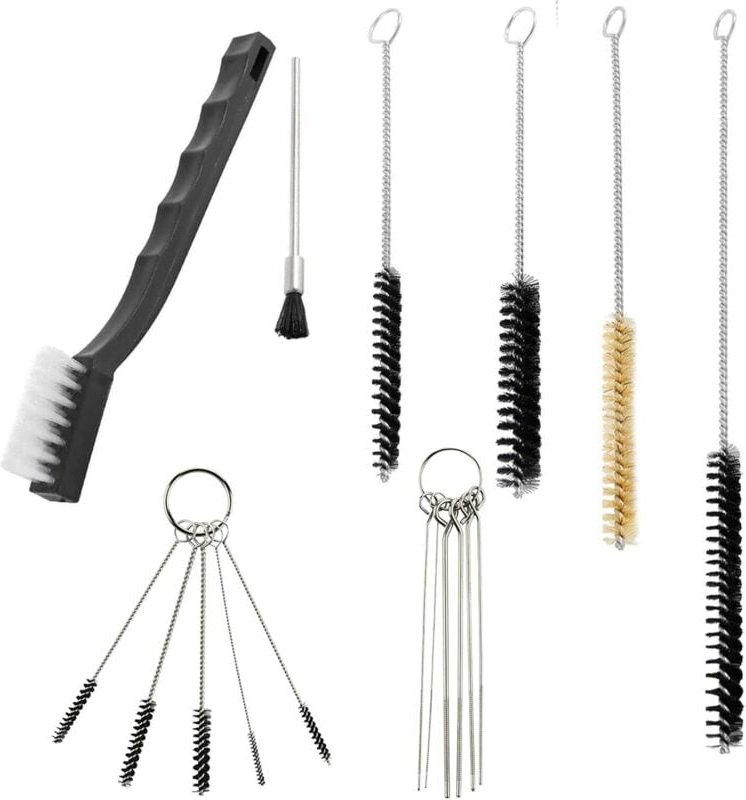 17-teiliges Reinigungsset für Spritzpistolen, Mehrzweck-Reinigungsset für Farbpistolen, Reinigungsbürstenset für Airbrus...