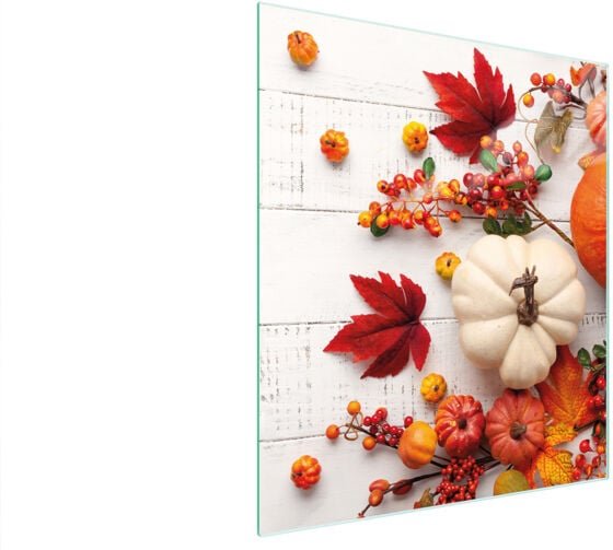 Glasschneidebrett 45x52 Kürbis