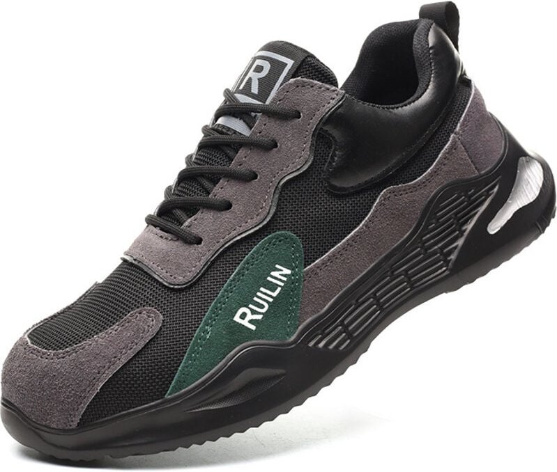 Unzerstörbare Stahlkappen-Sneaker, Herren-Stahlkappenschuhe, atmungsaktive Arbeitssicherheitsschuhe, leichte, bequeme In...